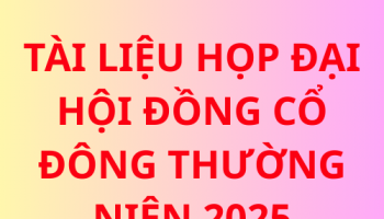 TÀI LIỆU HỌP ĐẠI HỘI ĐỒNG CỔ ĐÔNG THƯỜNG NIÊN 2025