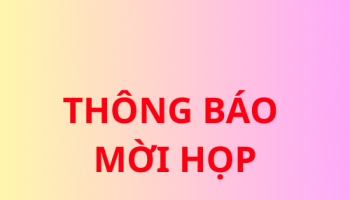 Thông báo mời họp 